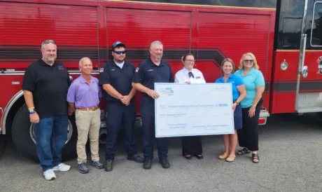 NextEra presents $30K grant to Bruceton Brandonville VFD for life-saving equipment